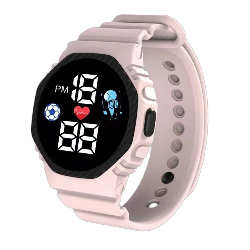 Orologio digitale sportivo a LED quadrato luminoso elettronico Xinweiqing per studenti, da uomo, da donna e da bambino_voghion.com