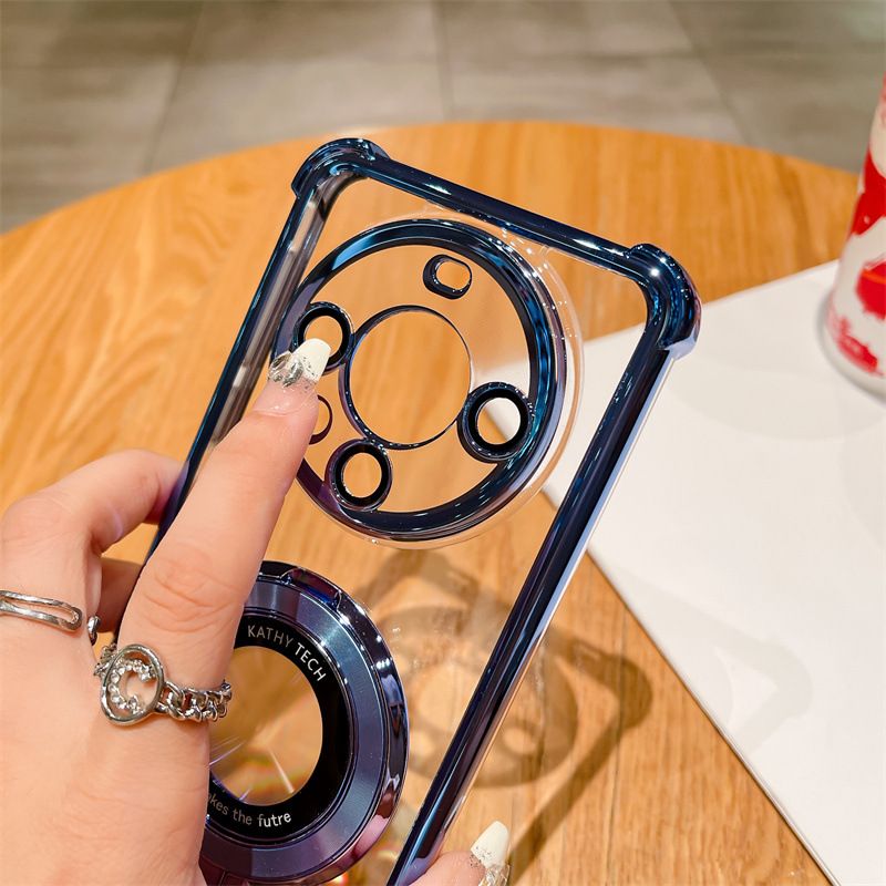 Telefonskal och fodral som passar till Huawei Honor Magic7Pro, magnetiskt fäste, mobiltelefonskal Mate70, elektroplätering med fyra hörn, P70PRO, hårt skal_voghion.com