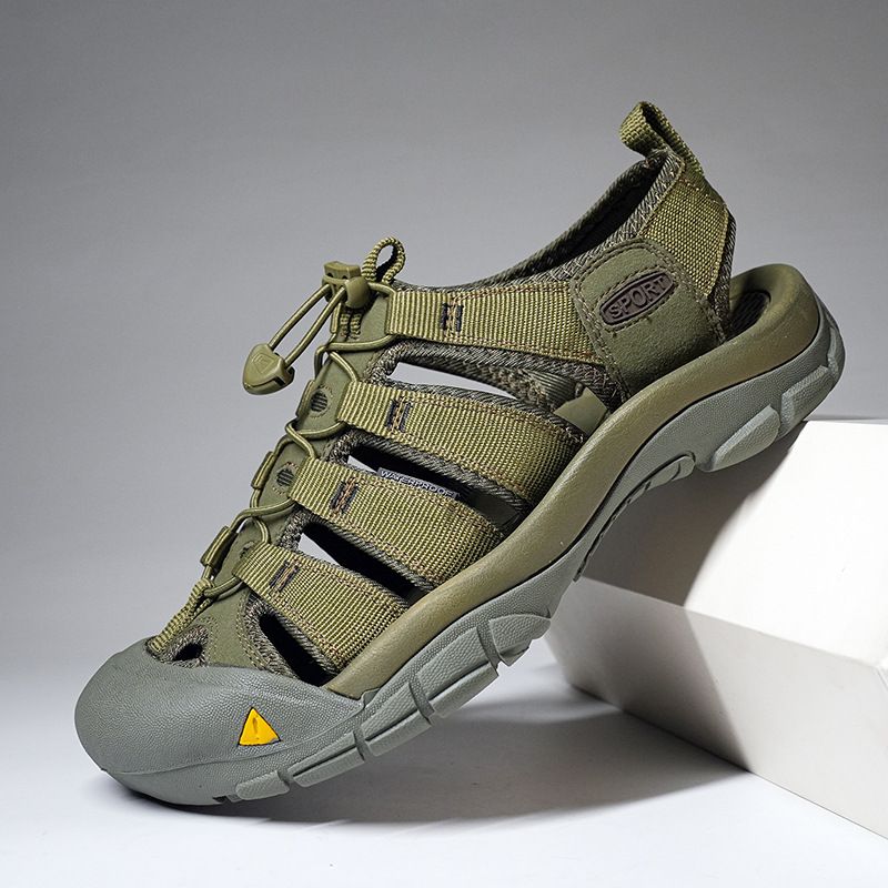 Sommersandalen, Dutt mit dicker Sohle, Herrenschuhe zum Aufspüren von Flüssen und Stränden, übergroße Freizeitschuhe für den Außenbereich_voghion.com