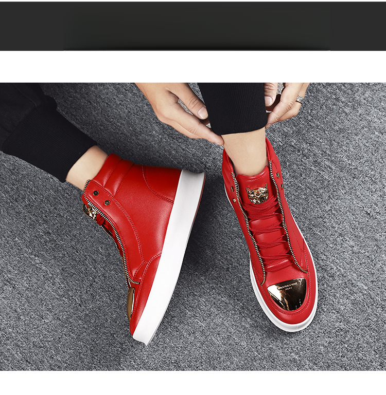 Frühling Neue Martin Stiefel Herren High Top Schuhe Metall Casual Lederstiefel Herren Koreanischer Stil Trendy Street Dance Schuhe_voghion.com