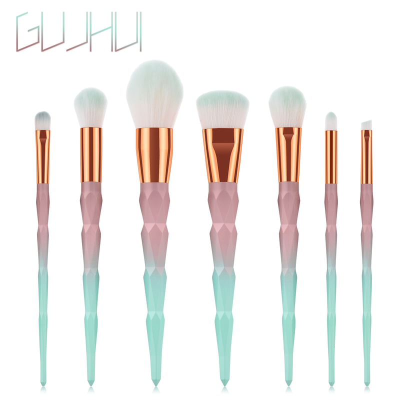 7/12 pcs makeup brushes set, powder brush, eye shadow brush, six-sided gradient makeup tool GUJHUI_voghion.com