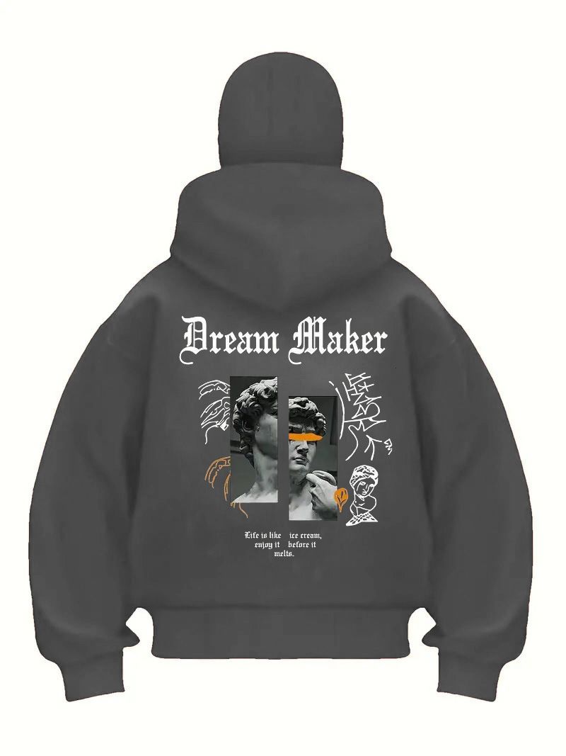 Felpa con cappuccio da uomo Y2K Retro con zip intera - Pullover unisex streetwear con stampa, vestibilità oversize per uno stile casual e urbano_voghion.com
