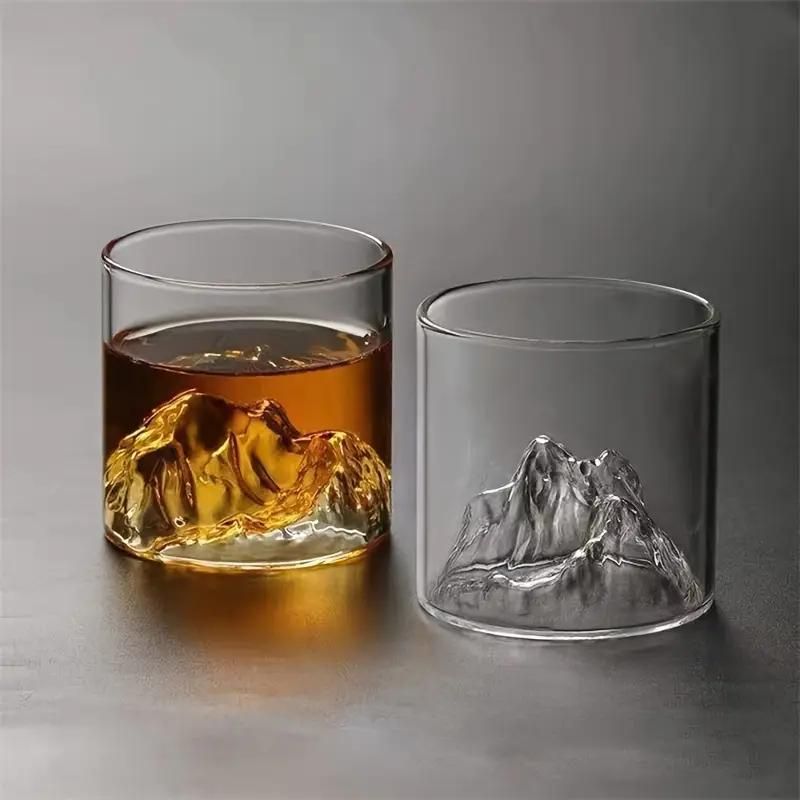 180/300ml Whiskey Glasses Mount Japanese Whiskey Glasses Fuji-Mount Drinking Glass Mountain Water Glass Drinking Glass Mug Cup_voghion.com