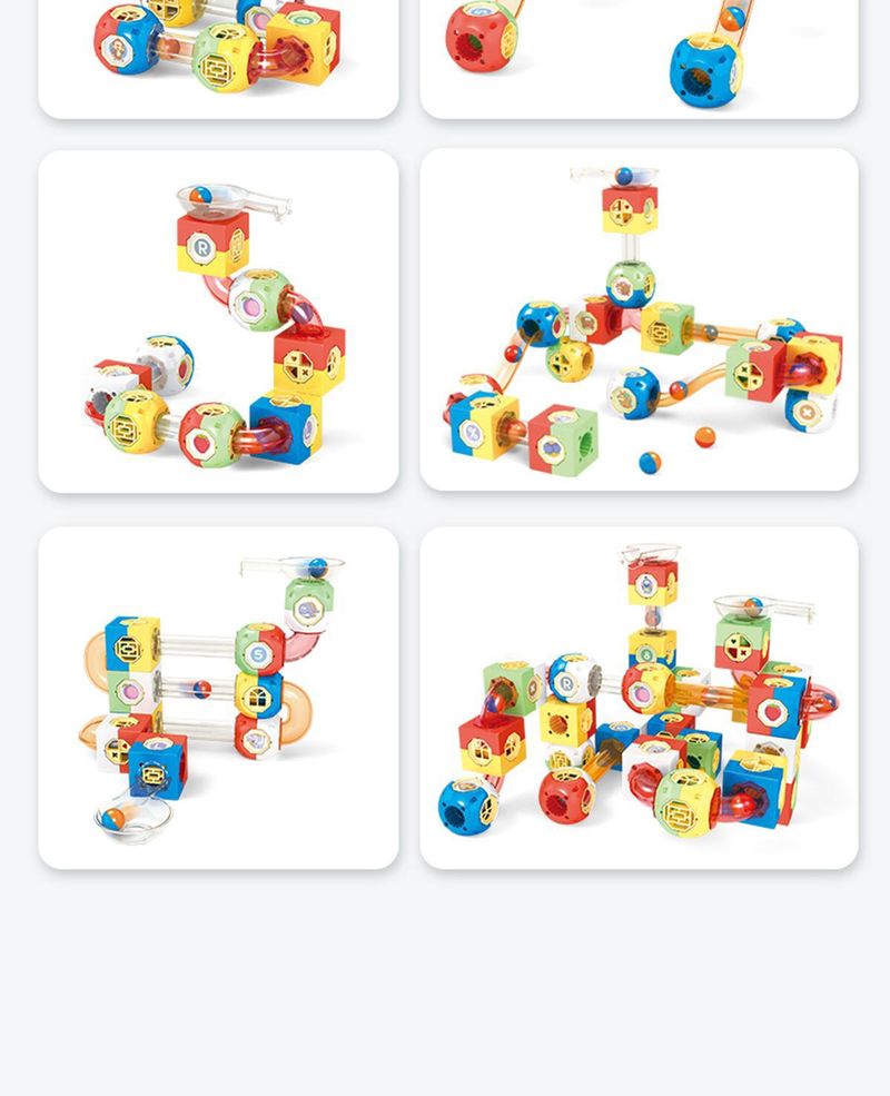 Ensemble de blocs de construction à billes DIY pour mère et enfant, 98/182 pièces, jouet éducatif STEM pour enfants, labyrinthe créatif, puzzle coulissant, cadeau d'apprentissage précoce, coloré_voghion.com