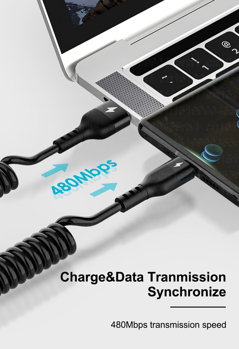 5A USB Type C Cable for Samsung S20 S21 Fast Charging Wire Cord USB C Charger Phone Type-C Cable for Huawei P5_voghion.com