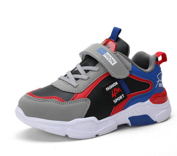 Dziecięce buty jesienno-zimowe dla chłopców, dopasowane kolorystycznie, buty do biegania, dziecięce buty sportowe_voghion.com