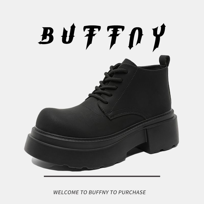 Kurze Martin-Stiefel mit dicker Sohle Trendy Retro Kurze Stiefel für Herren_voghion.com