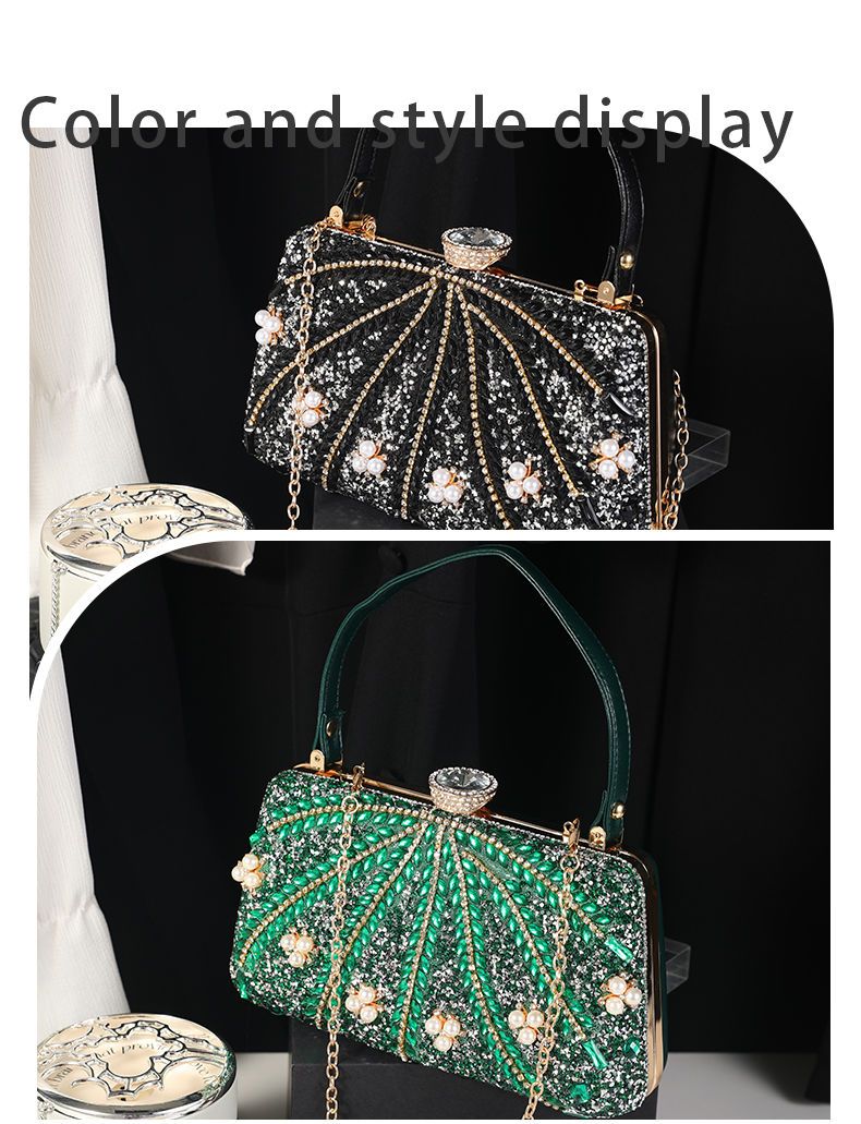 Diamanti intarsiati alla moda e super belli per le celebrità femminili, tracolla monospalla con diamanti acquatici alla moda_voghion.com