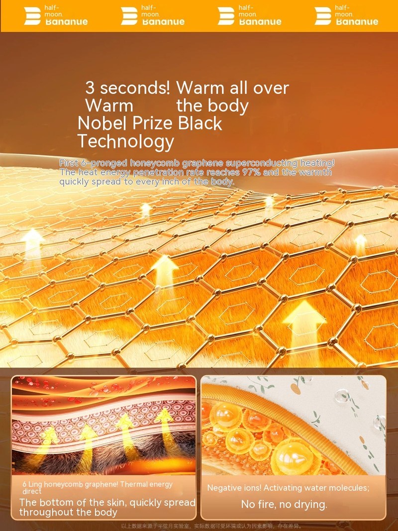 2023 New Graphene Blanket Single and Double Household Electric Bedding Intelligent Flagship Store 2121_voghion.com