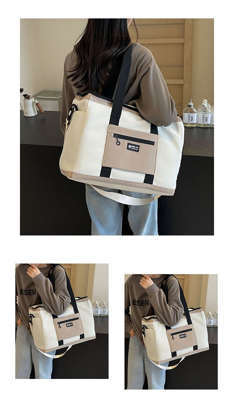 Modieuze lichtgewicht sport-fitnesstas Grote capaciteit Verplaatsbare draagbare opbergtas Schoenen Droog en nat Scheiding Yoga-trainingstas_voghion.com