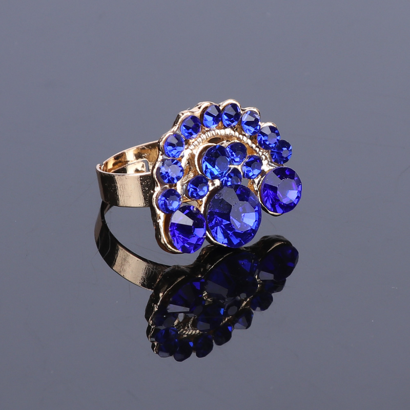 Luxuriöse Statement-Halskette, Ohrringe, Armband, Ring, Schmucksets für Frauen, Kristall-Lätzchen, goldfarbene Kette, Brautschmuck_voghion.com