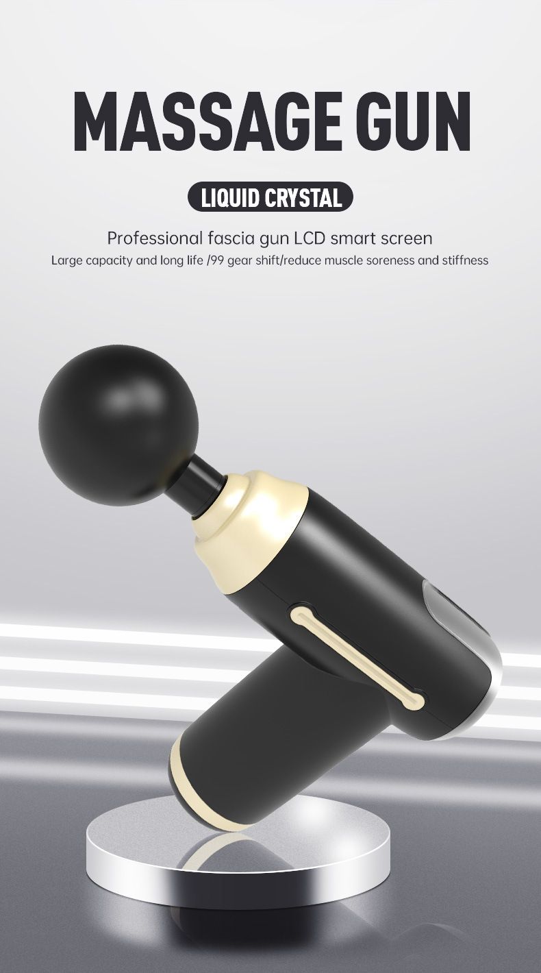 Fascia Gun Massager Profesionāls masētājs muskuļu relaksācijas trieciena fascijas lielgabals lieljaudas sprāgstviela_voghion.com