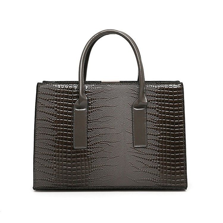 New Women's Trend Crocodile Pattern Handheld One Shoulder Crossbody Tote Bag_voghion.com