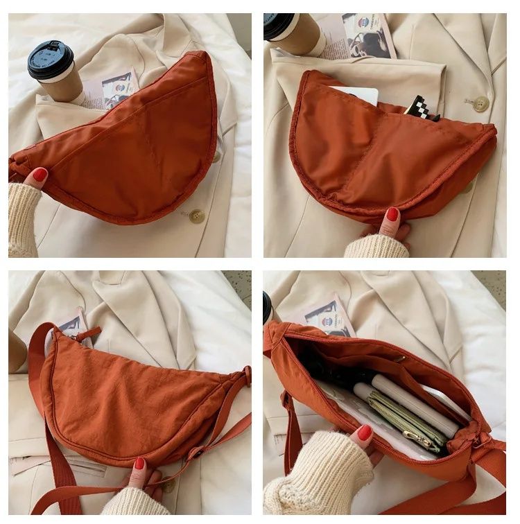 Borse a tracolla casual in nylon Hobos per donna, borse a tracolla firmate, grande capacità, borsa da viaggio per signora, borse da donna_voghion.com