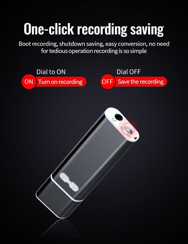 Enregistreur vocal numérique Q13, enregistreur USB de conférence, enregistreur MP3AI intelligent professionnel haute définition avec réduction du bruit et télécommande_voghion.com