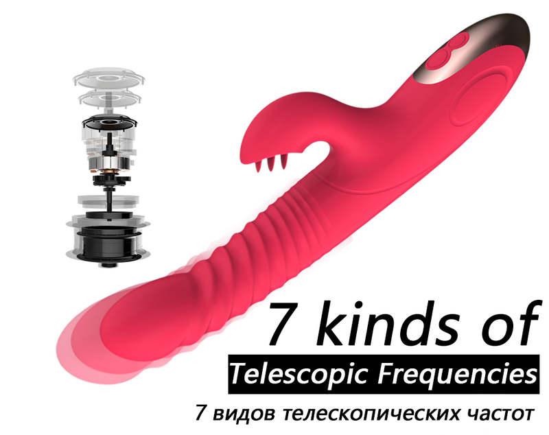 Zunge selbsterhitzender Teleskop-Lecknippel-Klitoris-stimulierender Dildo-Vibrator-Orgasmus-Masturbator für Erwachsene_voghion.com