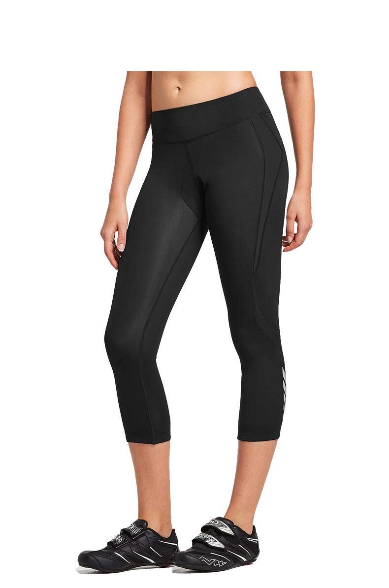 Plus Size Damen Fahrradhose Frühling und Herbst Enge Lange Stoßdämpfungskissen Bequeme atmungsaktive 7/8-Hose_voghion.com