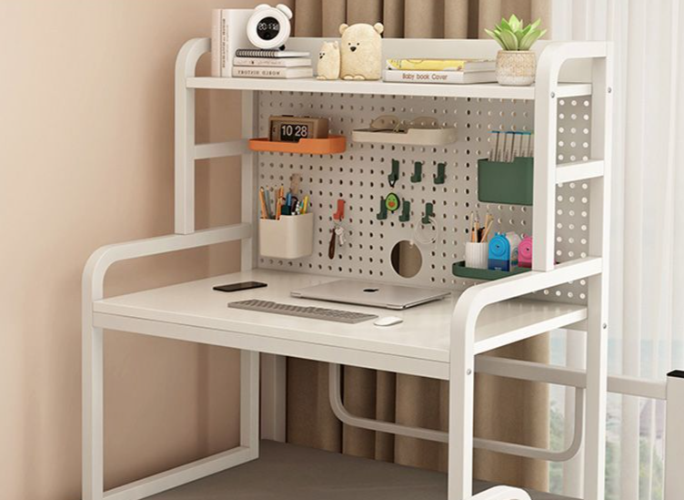 Pegboard Computer Boekenplank Geïntegreerde Studentenhuis Stapelbed Multifunctioneel Studiebureau_voghion.com