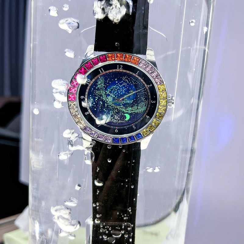 Auguras Starry Sky Color Diamond Vollautomatische mechanische wasserdichte leuchtende Persönlichkeit Mode Herrenuhr Trend_voghion.com