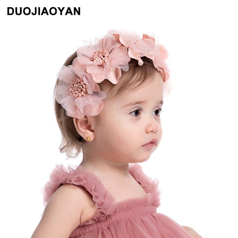 Fascia per capelli con fiori per bambini in tessuto con margherita e girasole, accessorio per capelli con foto, in vendita in Europa e America_voghion.com