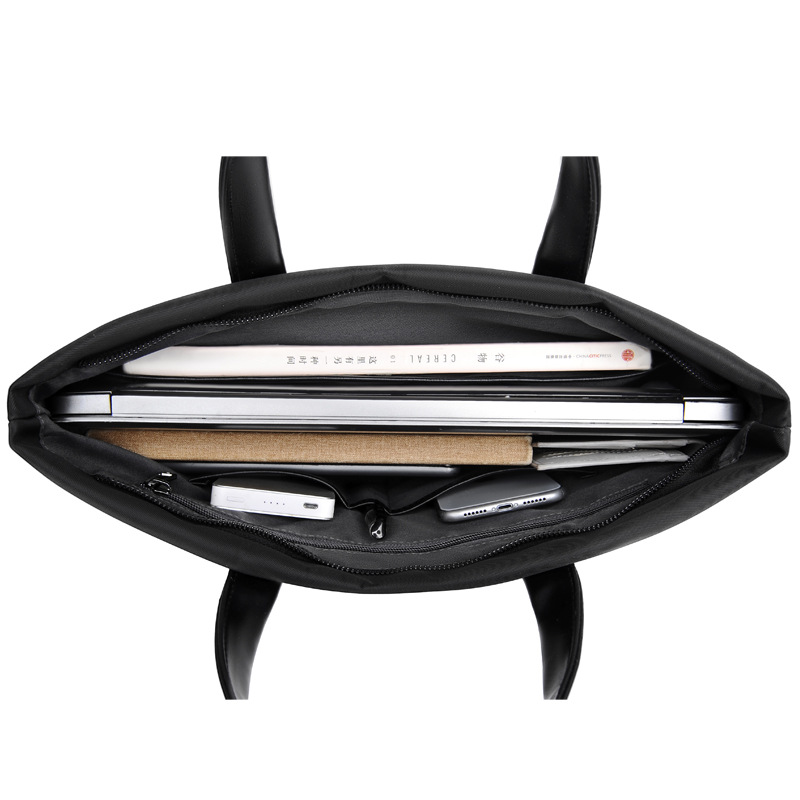 Men's briefcase, portable file large capacity business men's computer bag, public document bag_voghion.com