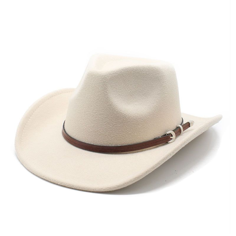 Neue Britischen gürtel wolle trend herbst winter Koreanische version der männer und frauen westlichen cowboy_voghion.com