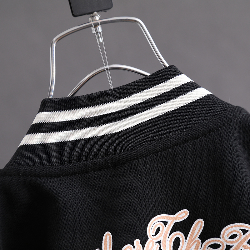 Jungenmantel Frühling und Herbst Kinder hübsche Fried Street Baseballjacke Modisches Oberteil_voghion.com