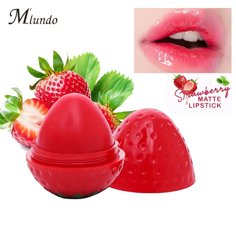 Mlundo aardbei hydraterende lippenstift, fruitige lipkleurmake-up_voghion.com