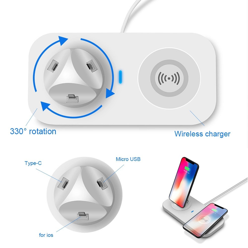Explosive Wireless Charger 3-in-1 Wireless Charging Base Bracket Suitable for Apple Wireless Charging_voghion.com