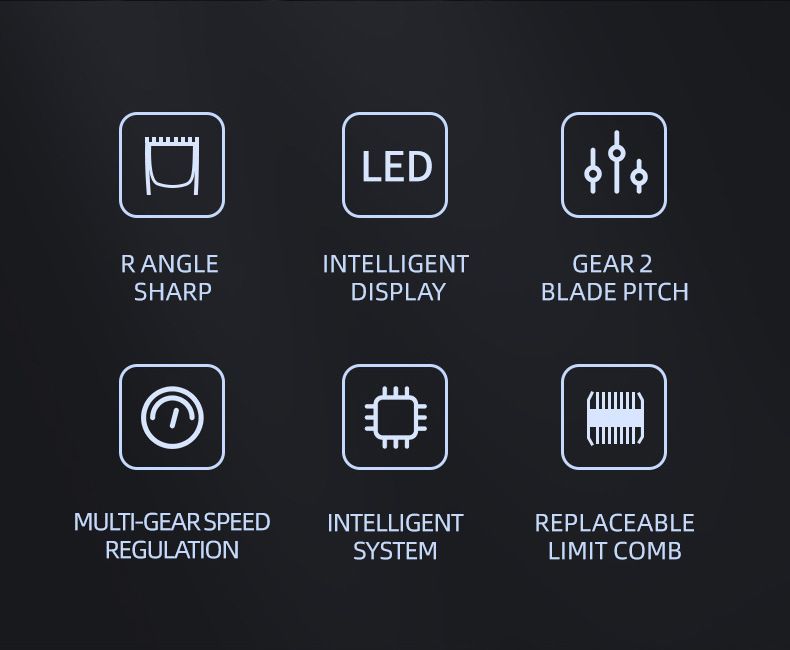 Tagliacapelli professionale senza fili 907 - Lama in lega di titanio, impostazioni regolabili, silenzioso e impermeabile per uomini, donne e animali domestici_voghion.com