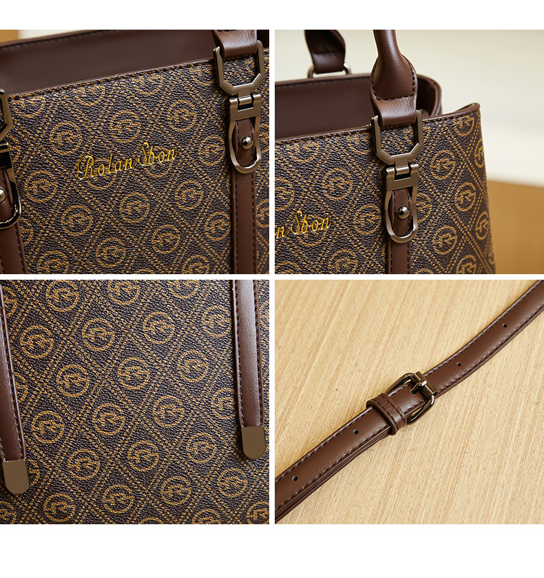 Bolso de mano clásico y elegante para mujer, novedad de 2024, bolso de mano ligero de lujo de gran capacidad, bolso de viaje informal y versátil_voghion.com