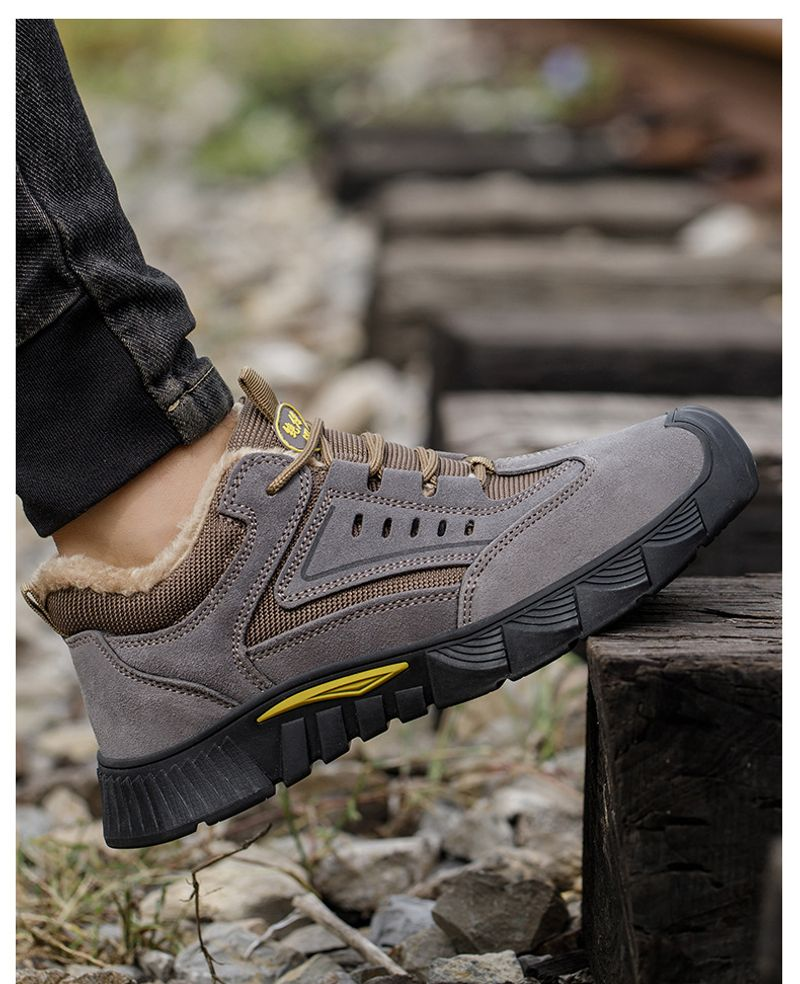 Wintergevoerde arbeidsverzekering, anti-smash anti-lek, met plastic beklede kop, nul metaal geïsoleerde 6kv veiligheidsschoenen_voghion.com