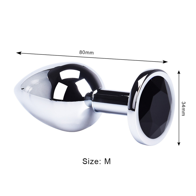 Plug anal Sex Toys Mini forme ronde en métal inoxydable lisse en acier inoxydable petite queue gode femelle mâle intime_voghion.com