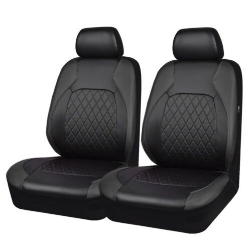 Car seat cover single line quilted bracket leather pu leather_voghion.com