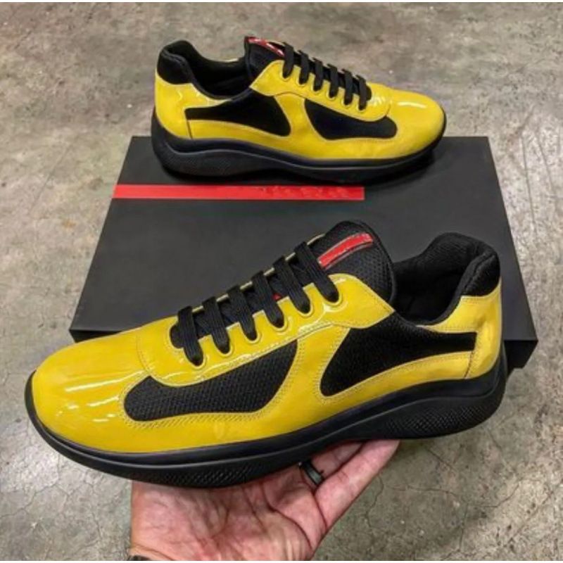 Hell lackierte Mesh-Spleißen-Sportschuhe für Herren aus mattem Echtleder, atmungsaktiv, vielseitig für Paare_voghion.com