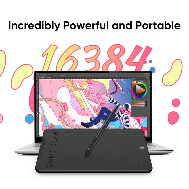 7x4 Inch XPPen Graphics 8 Express Keys 16384 Levels Battery-free Digital Drawing Pen Tablet Supports Android Windows Mac_voghion.com