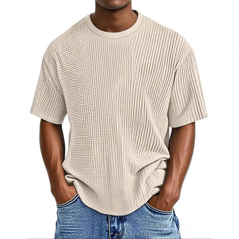 Camiseta de verano para hombre de manga corta, informal y versátil, de calidad inmejorable, 2025_voghion.com