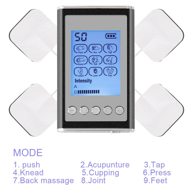 Modes Dual 9 Output EMS Electic Muscle Stimulato Acupunctue Tens Massage hine Electostimulato Physiotheapy_voghion.com