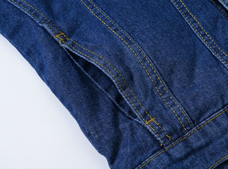 Giacca da donna in denim foderata in pile, calda e calda, con collo in pelliccia sintetica di coniglio, casual, blu, oversize, con spalle scese_voghion.com