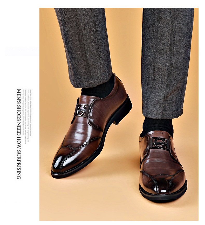 Casual zakelijke herenschoenen met puntige geborduurde leren schoenen_voghion.com