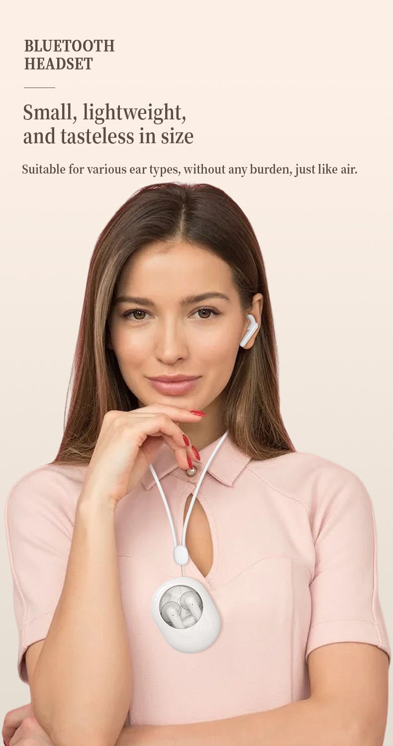 S195 Wireless Space Capsule Transparent Long-lasting Bluetooth 5.3 In-ear Headset_voghion.com