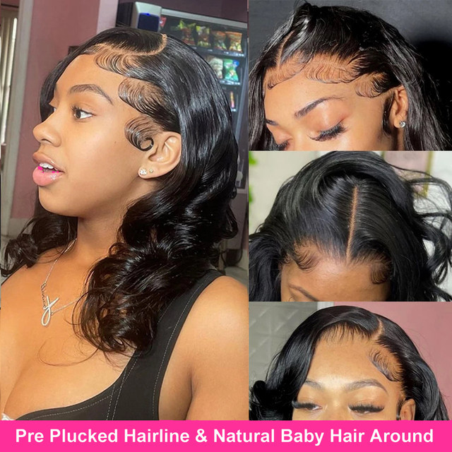 Pelucas de Bob corto ondulado 13x4, pelucas frontales transparentes de Bob, pelucas de cabello humano brasileño 180% prearrancado para mujeres_voghion.com