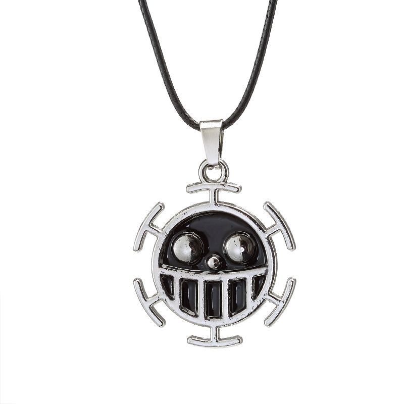 Hot sales Anime Solid Piece Necklace Retro Trafalgar Right Pendant Stand Women's Handbag Men's Jewelr Action Character Cospla_voghion.com