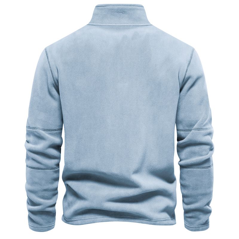 Autumn Winter New Half Zipper Long Sleeve Sweatshirt Trendy And Easiest For Match Men's Top_voghion.com