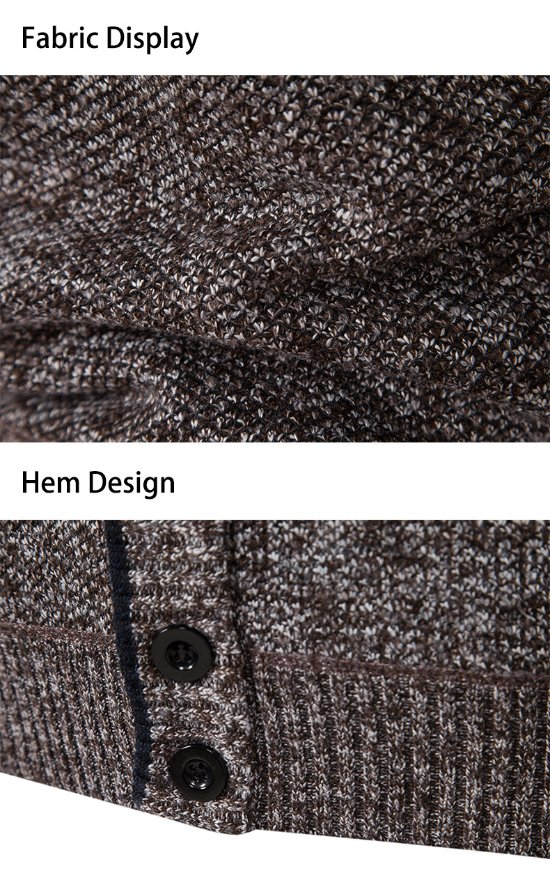2024 Heren vest met V-hals van pluche en dik, oversized warme top voor heren, sweaterjack_voghion.com