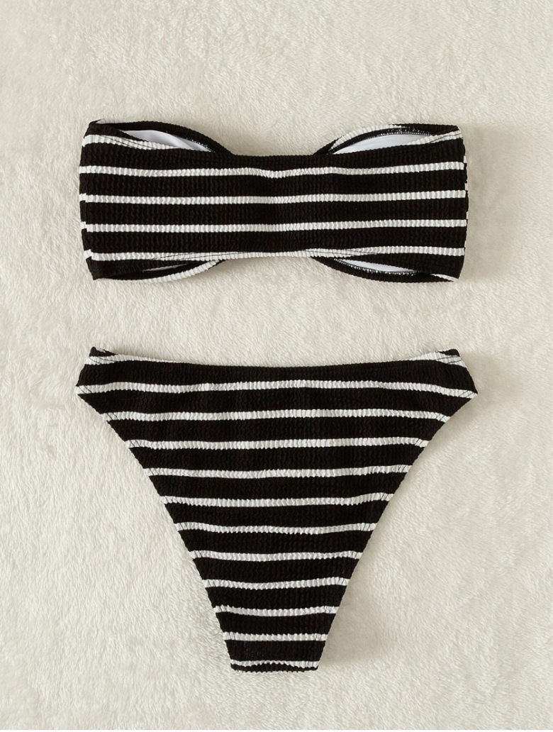 Dameskleding Top Bikini Dames Nieuwe Strapless Split Triangle Bikini Badpak_voghion.com