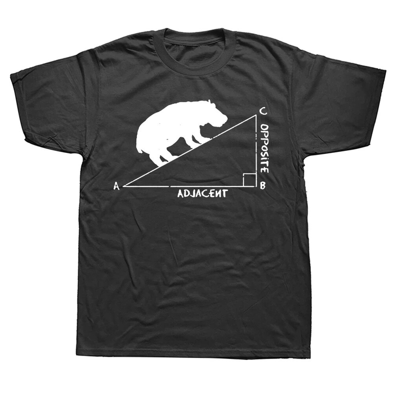 Hippo Angle Lustiger Witz Mathe Geek Nerd Wissenschaft T SS Grafik Baumwolle Streetwear Kurzarm Geburtstagsgeschenke Sommer_voghion.com