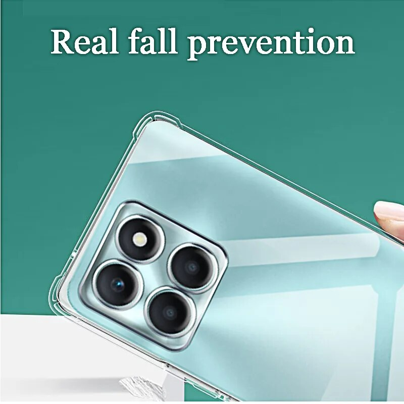Klare transparente Hülle für Huawei Honor X6a X9a X8a X7a X7 X8 5G 4G X9 X5 X6 Silikon-Rückseite, dünne, weiche TPU-Hüllen_voghion.com