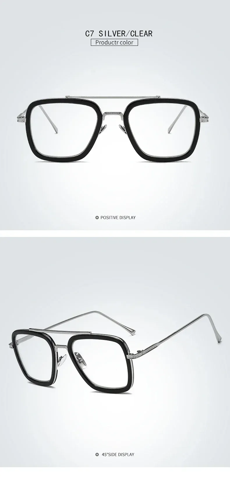 Luxus Quadrat Sonnenbrille Männer Frauen Marke Designer Retro Legierung Rahmen Große Sonnenbrille Vintage Gradienten Männlich Weiblich Oculos Feminino_voghion.com