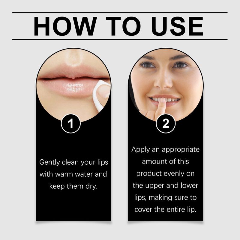 OUHOE Langanhaltende Feuchtigkeitsspendende Hydratation Verbessert die Farbe Lippenpflege Aufhellender Balsam_voghion.com